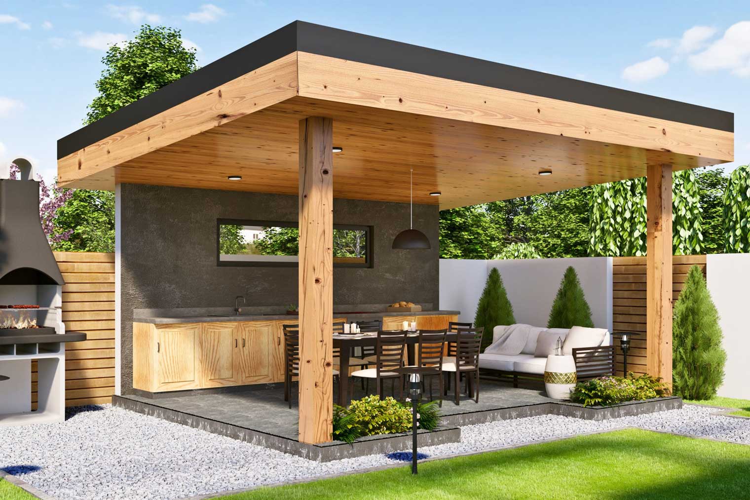 Rose Modern Barbekülü Kış Bahçesi 4x5 20m2